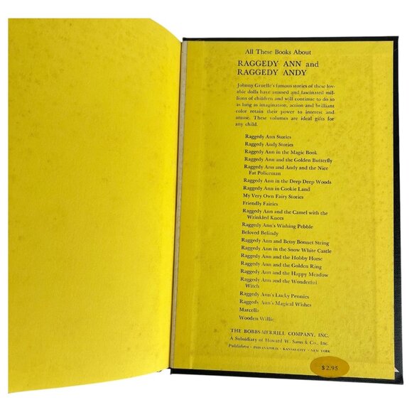 Raggedy Anns Wishing Pebble Book By Johnny Gruelle 1960 Hardcover First Edition - Picture 8 of 9
